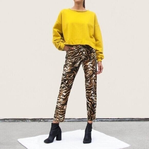 Rachel Comey Tesoro Tiger Print High Rise Pant - Picture 1 of 9